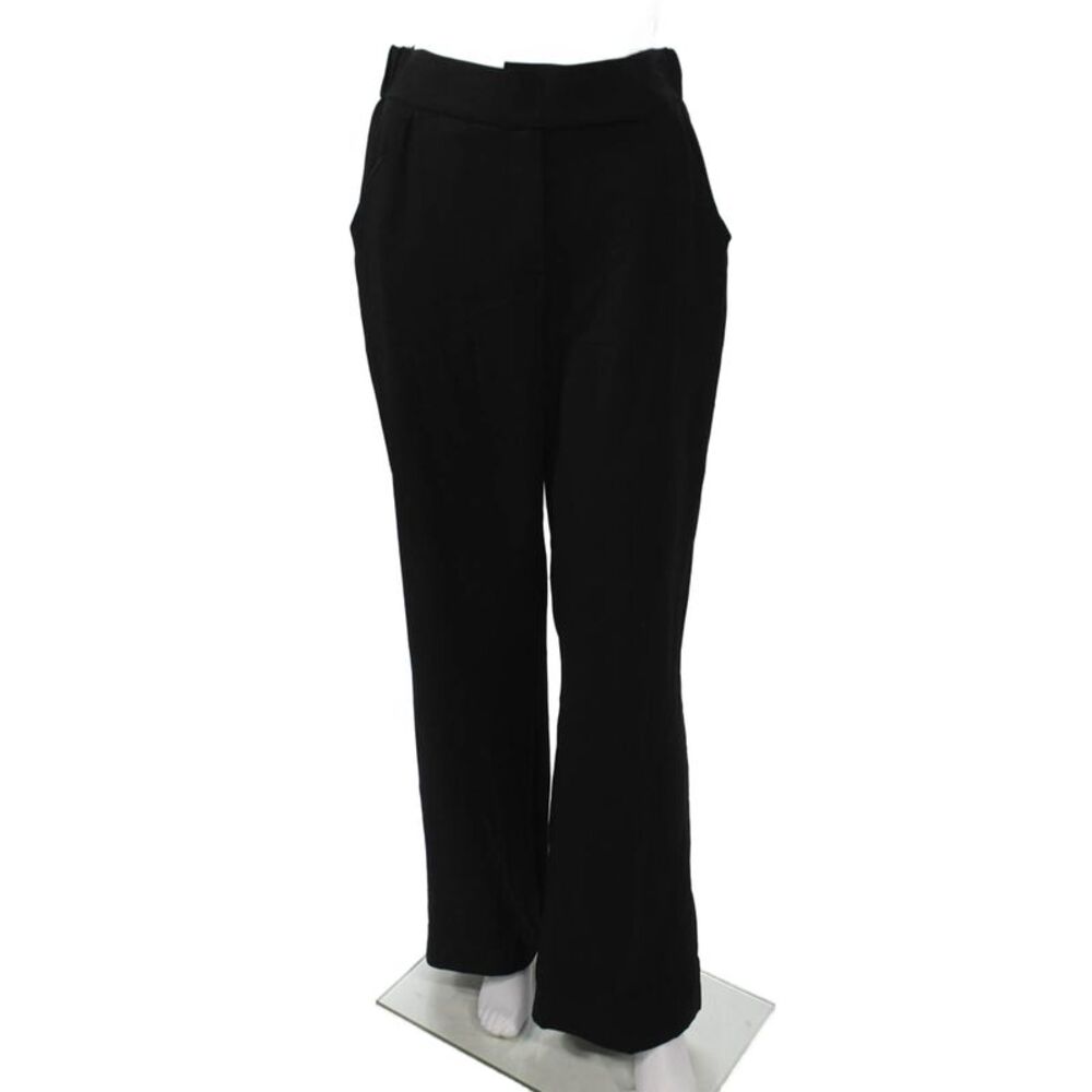 Theo Womens Dress Pants Black Cotton Size S